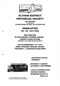 Newsletter, Newsletter, No. 169 July 2006