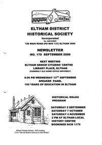 Newsletter, Newsletter, No. 170 September 2006