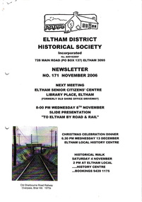 Newsletter, No. 171 November 2006