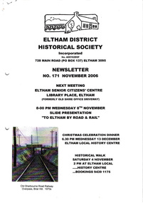 Newsletter, Newsletter, No. 171 November 2006