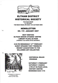Newsletter, No. 172 January 2007