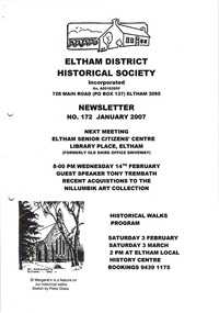 Newsletter, Newsletter, No. 172 January 2007