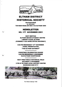 Newsletter, Newsletter, No. 177 November 2007