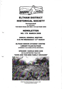 Newsletter, Newsletter, No. 179 March 2008