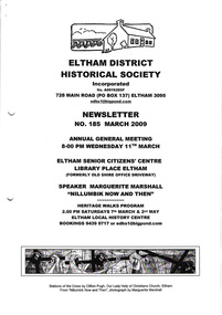 Newsletter, Newsletter, No. 185 March 2009