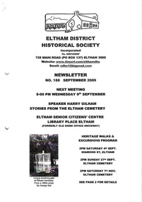 Newsletter, No. 188 September 2009