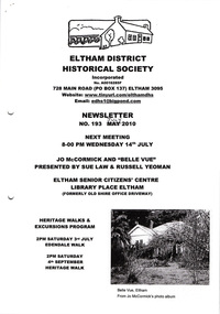 Newsletter, Newsletter, No. 193 July 2010