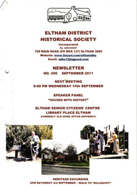 Newsletter, Newsletter, No. 200 September 2011