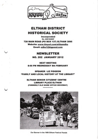 Newsletter, Newsletter, No. 202 January 2012