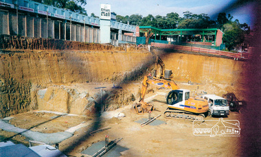 Photograph, Ruth H. Pendavingh, Redevelopment for Eltham Village and new Coles carpark