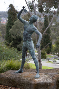Photograph, Peter Pidgeon, ‘Young Man Awakening’ – Bronze sculpture by Matcham Skipper (2008), Eltham Cemetery, 30 Aug 2015, 30 Aug 2015