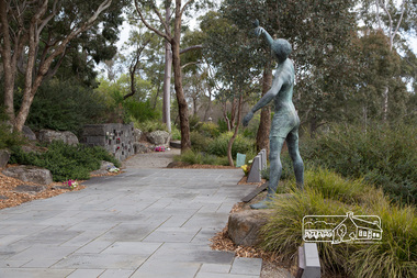 Photograph, Peter Pidgeon, ‘Young Man Awakening’ – Bronze sculpture by Matcham Skipper (2008), Eltham Cemetery, 30 Aug 2015, 30 Aug 2015