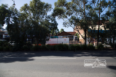 Photograph, Peter Pidgeon, Demolition of former Newsagency, Main Road, Eltham, 3 May 2017, 3 May 2017