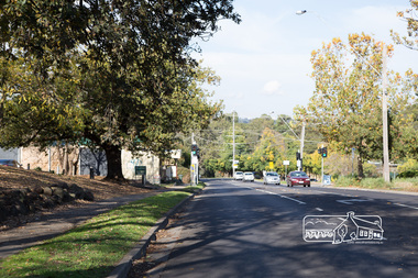 Photograph, Peter Pidgeon, Looking south along Main Road from Eltham Hotel, 20 May 2017, 20 May 2017