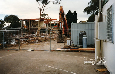 Photograph, Cr. Peter Graham, Looking from the old library end of former Shire offices (south wing), 12 Aug 1996, 12/08/1996