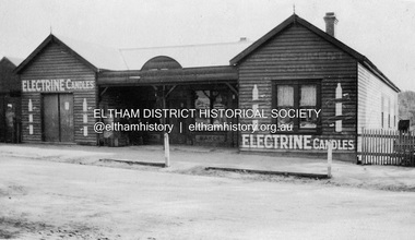 Photograph, Hannah Lloyd's Railway General Store, Main Road, Eltham, c.1917-1920