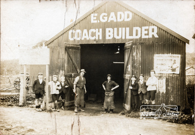 Photograph, E. Gadd Coach Builder, Eltham, c.March 1930, 1930