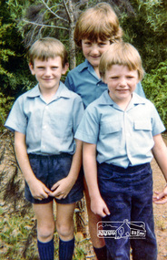 Photograph, Grade 2: Peter Whalley, David Prentice (back), Christopher Field , Eltham Christian School, March 1983, 1983