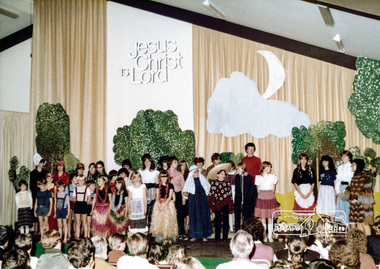 Photograph, School Unison, Sir Oliver's Song, Eltham Christian School, 18 August 1983, 1983