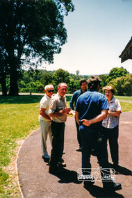 Photograph, Shire of Eltham staff Christmas Breakup BBQ lunch, Sugarloaf Reservoir, 1992, 1992