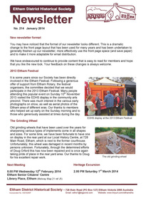 Newsletter, Newsletter, No. 214 January 2014