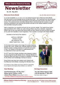 Newsletter, No. 216 May 2014