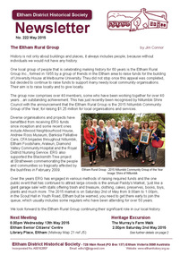 Newsletter, No. 222 May 2015