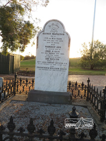 Photograph, Mapleton and Ellis Family Grave,  St Katherine's Angican Church and cemetery, St Helena, 27 October 2014