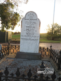 Photograph, Mapleton and Ellis Family Grave,  St Katherine's Angican Church and cemetery, St Helena, 27 October 2014, 27 October 2014