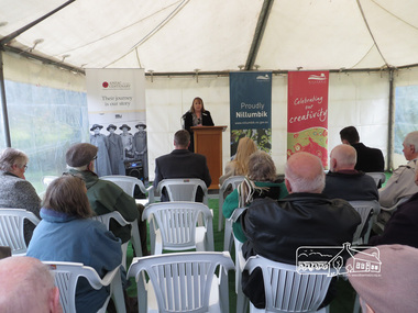Photograph, Dedication of new Avenue of Honour Memorial, Main Road, Eltham, 2 June 2015, 2 June 2015