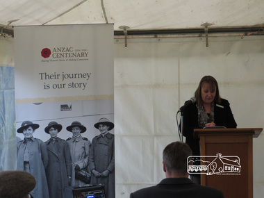Photograph, Dedication of new Avenue of Honour Memorial, Main Road, Eltham, 2 June 2015, 2 June 2015