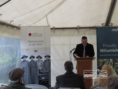 Photograph, Dedication of new Avenue of Honour Memorial, Main Road, Eltham, 2 June 2015, 2 June 2015