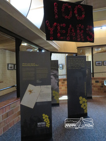 Photograph, Liz Pidgeon, Writing the War exhibition, Eltham Library, 10 August 2016, 10 August 2016