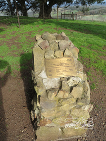 Photograph, Liz Pidgeon, Kangaroo Ground War Memorial Park: Plaque, 10 August 2016