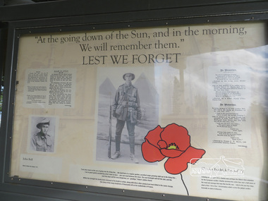 Photograph, Liz Pidgeon, Moor-Rul Viewing Platform Panel: Lest We Forget, 10 August 2016