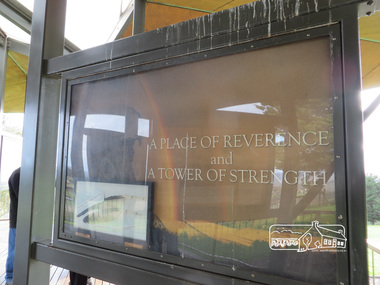 Photograph, Liz Pidgeon, Moor-Rul Viewing Platform Panel: A Place of Reverence and a Tower of Strength, 10 August 2016
