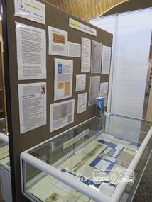 Photograph, Liz Pidgeon, Writing the War exhibition, Eltham Library, 30 August 2016, 30 August 2016
