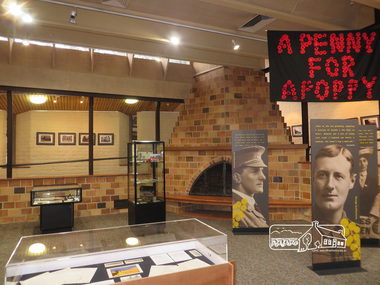 Photograph, Liz Pidgeon, Writing the War exhibition, Eltham Library, 30 August 2016, 30 August 2016