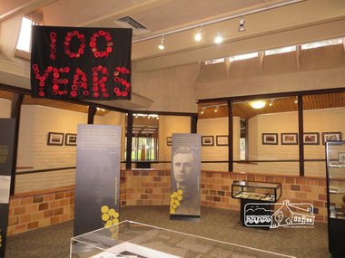 Photograph, Liz Pidgeon, Writing the War exhibition, Eltham Library, 30 August 2016, 30 August 2016