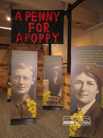 Photograph, Liz Pidgeon, Writing the War exhibition, Eltham Library, 30 August 2016, 30 August 2016