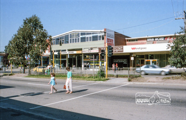 Photograph, Eltham shops, Main Road, c.1985, 1985c