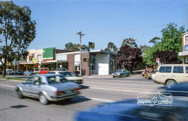 Photograph, Eltham shops, Main Road, c.1985, 1985c