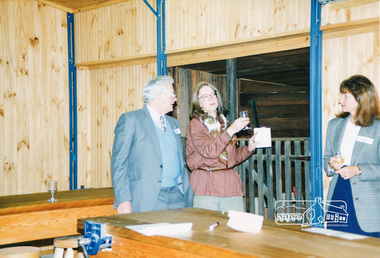 Photograph, Eltham Living and Learning Centre "Goat Shed" - official opening by Cr. Peter Graham, Shire President, 30 May 1991, 30/05/1991