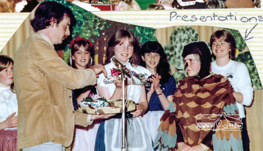 Photograph, Presentations, Sir Oliver's Song, Eltham Christian School, 18 August 1983, 1983