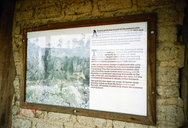 Photograph, Balaclava Open Cut Mine near Whroo Historic Reserve; 9 Oct 1994, 20/11/1994