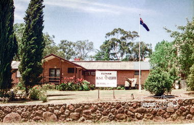 Photograph, Eltham RSL and Uniting Church, Main Road, Eltham, 1979c