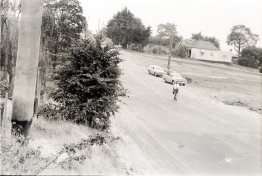 Photograph, Sherbourne Road, Para Road and Simms Road at Briar Hill/Montmorency prior to the upgrade of Sherbourne Road Railway bridge, c.1970