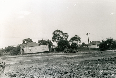 Photograph, Sherbourne Road, Para Road and Simms Road at Briar Hill/Montmorency prior to the upgrade of Sherbourne Road Railway bridge, c.1970