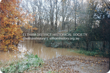 Photograph, Diamond Creek floodwater, Eltham