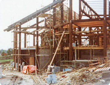 Photograph, Peter Bassett-Smith, Construction of Eltham Community Centre, June 1977, 1977